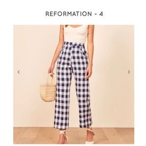 Reformation Jaylene Linen Pants Size 4